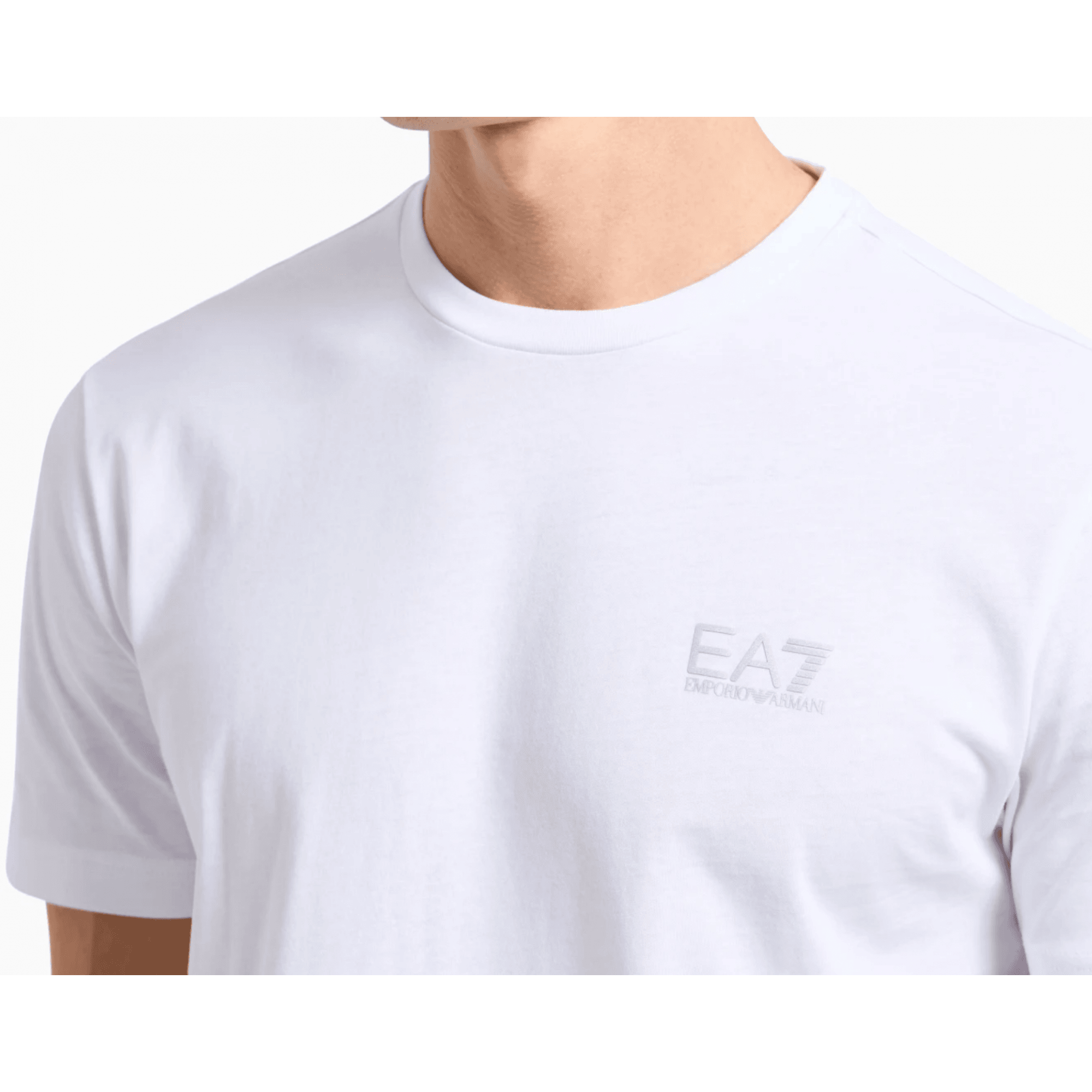 Cotton Basic Logo White T-Shirt