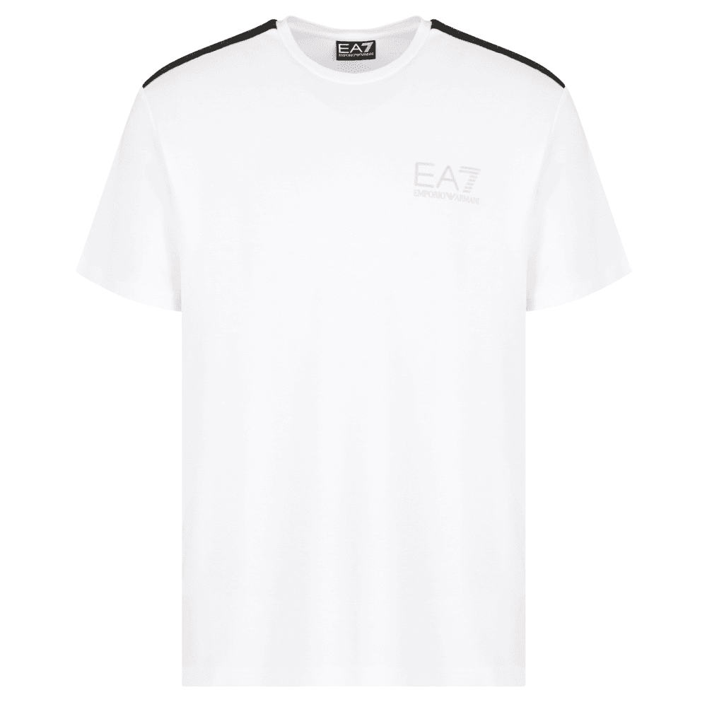 Gold Series Taped Shoulder White T-Shirt