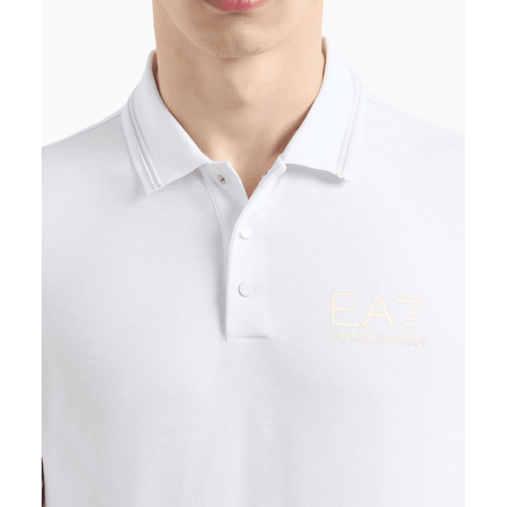 Gold Series White Polo Shirt