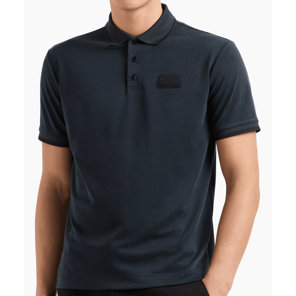 Lux Cotton Ink Blue Polo Shirt