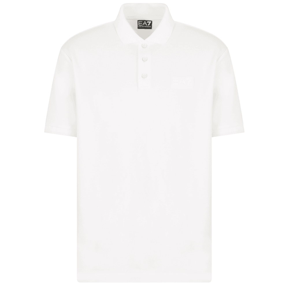 Lux Cotton Ink White Polo Shirt