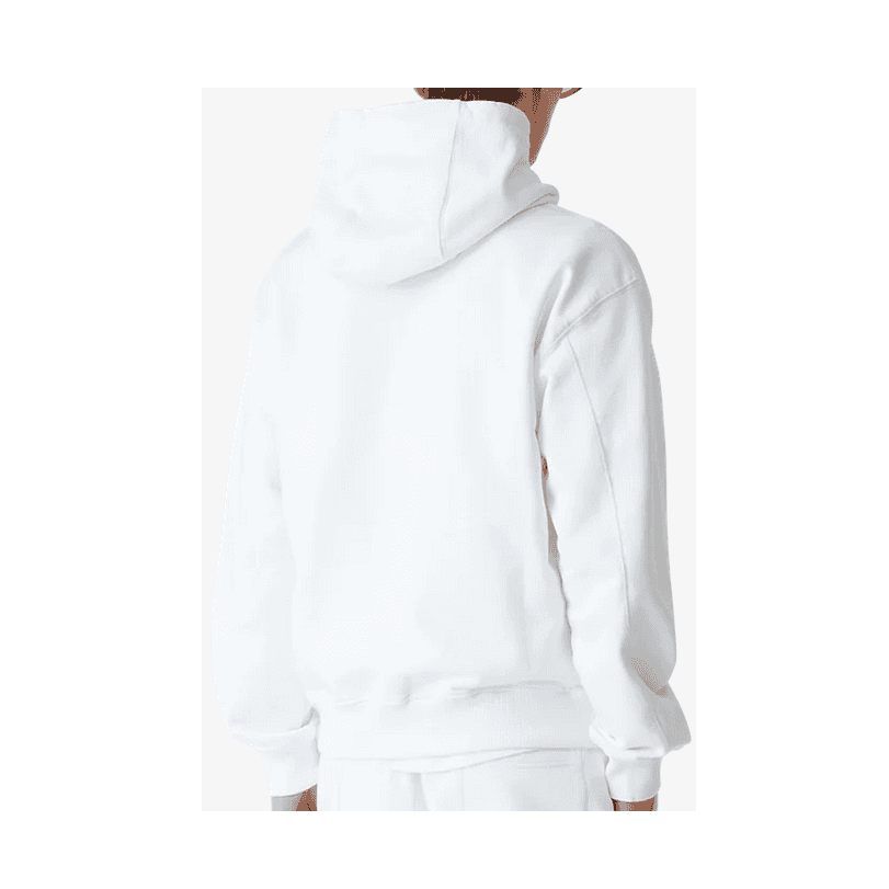Diamond Column Logo White Hoodie