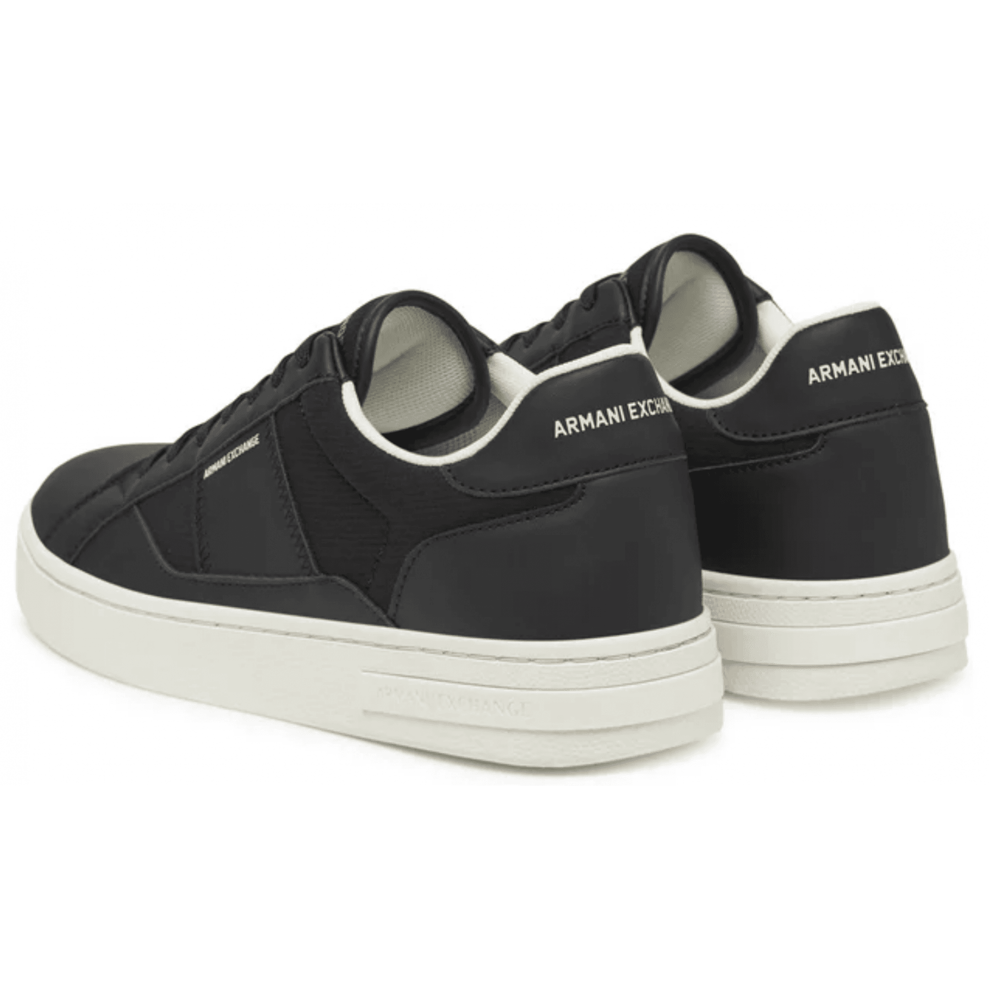 Low Top Colour Block Black Sneaker Trainer