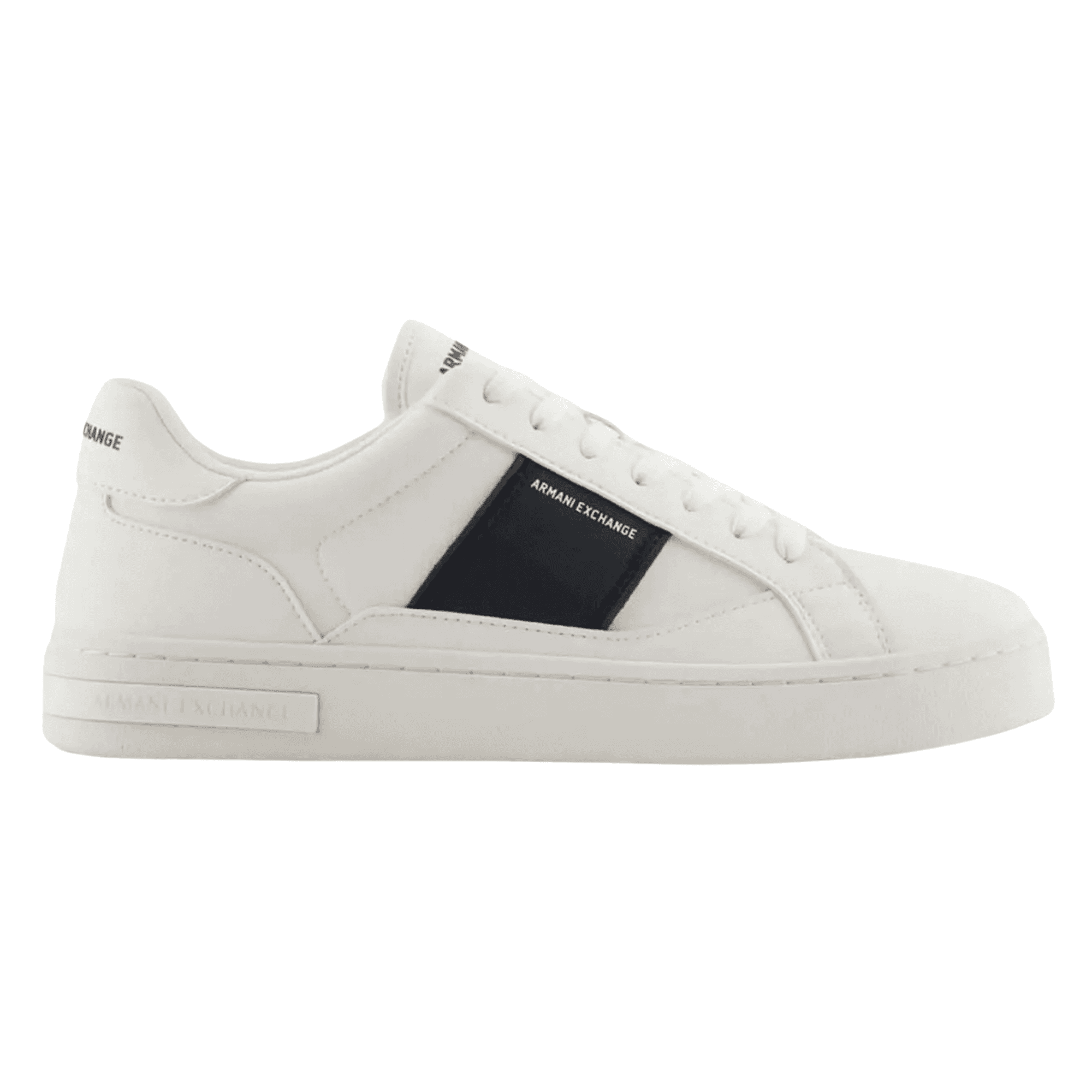 Low Top Colour Block Cream Sneaker Trainer