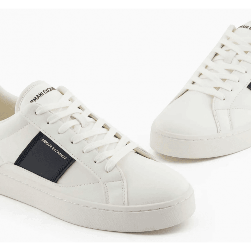 Low Top Colour Block Cream Sneaker Trainer