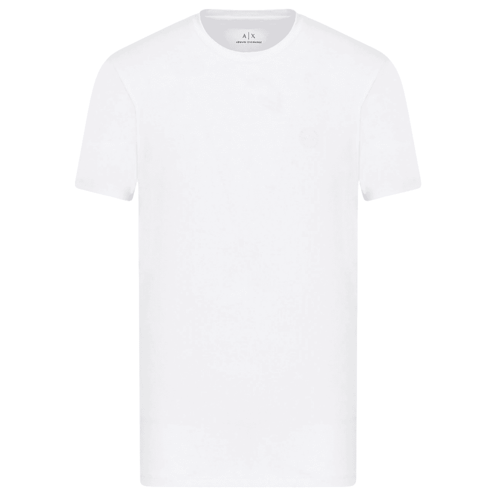 Cotton Stretch Ring Logo White T-Shirt
