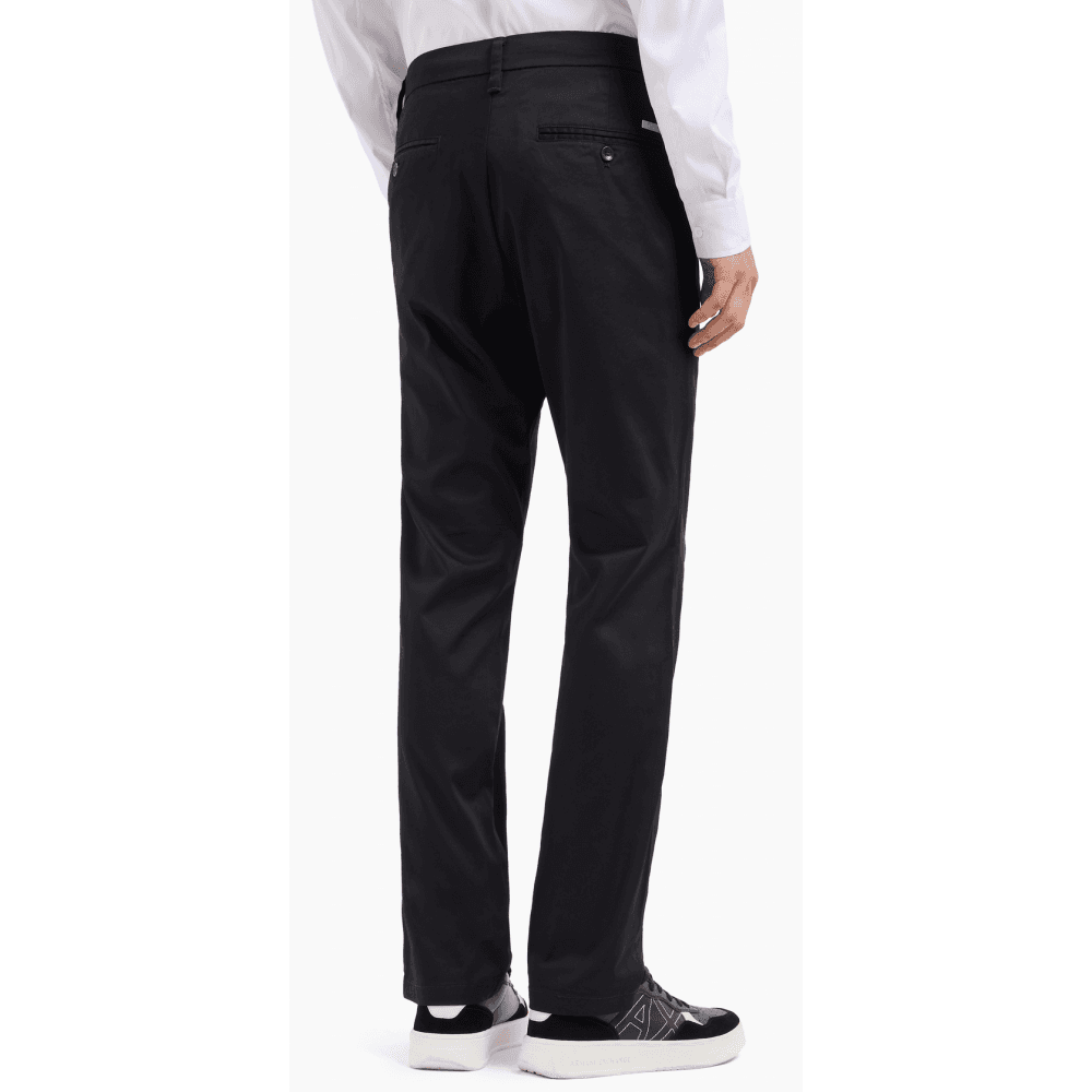 Slim Fit Black Chino Trouser