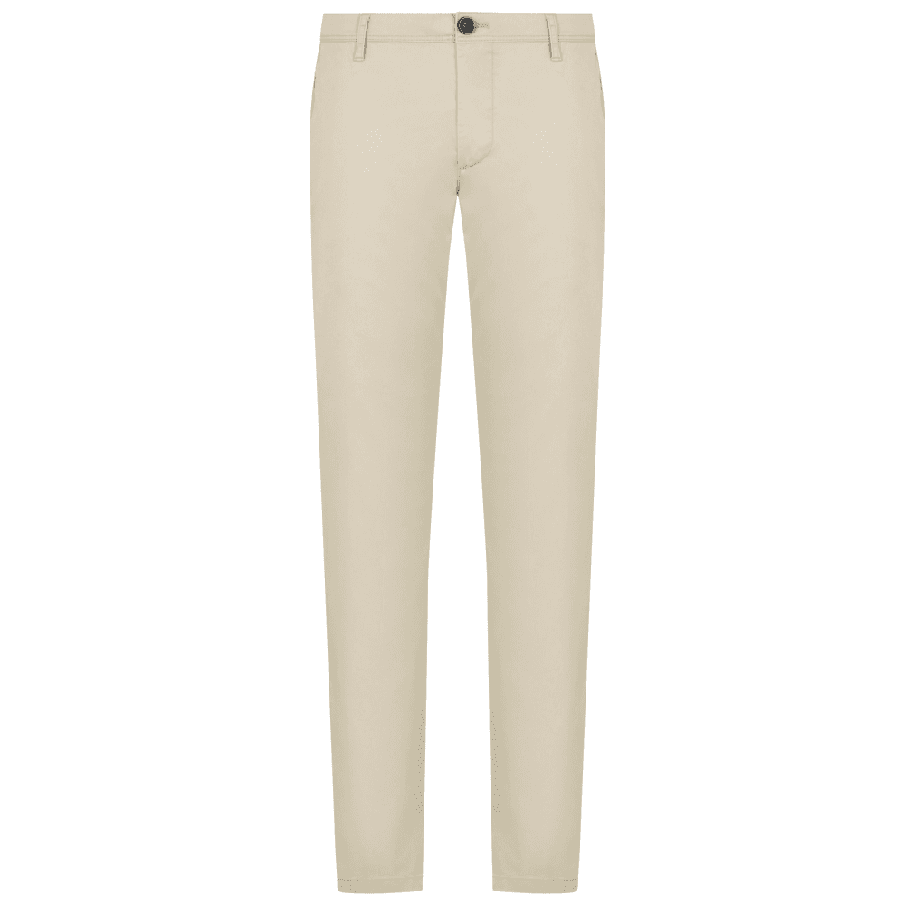 Slim Fit Beige Chino Trouser