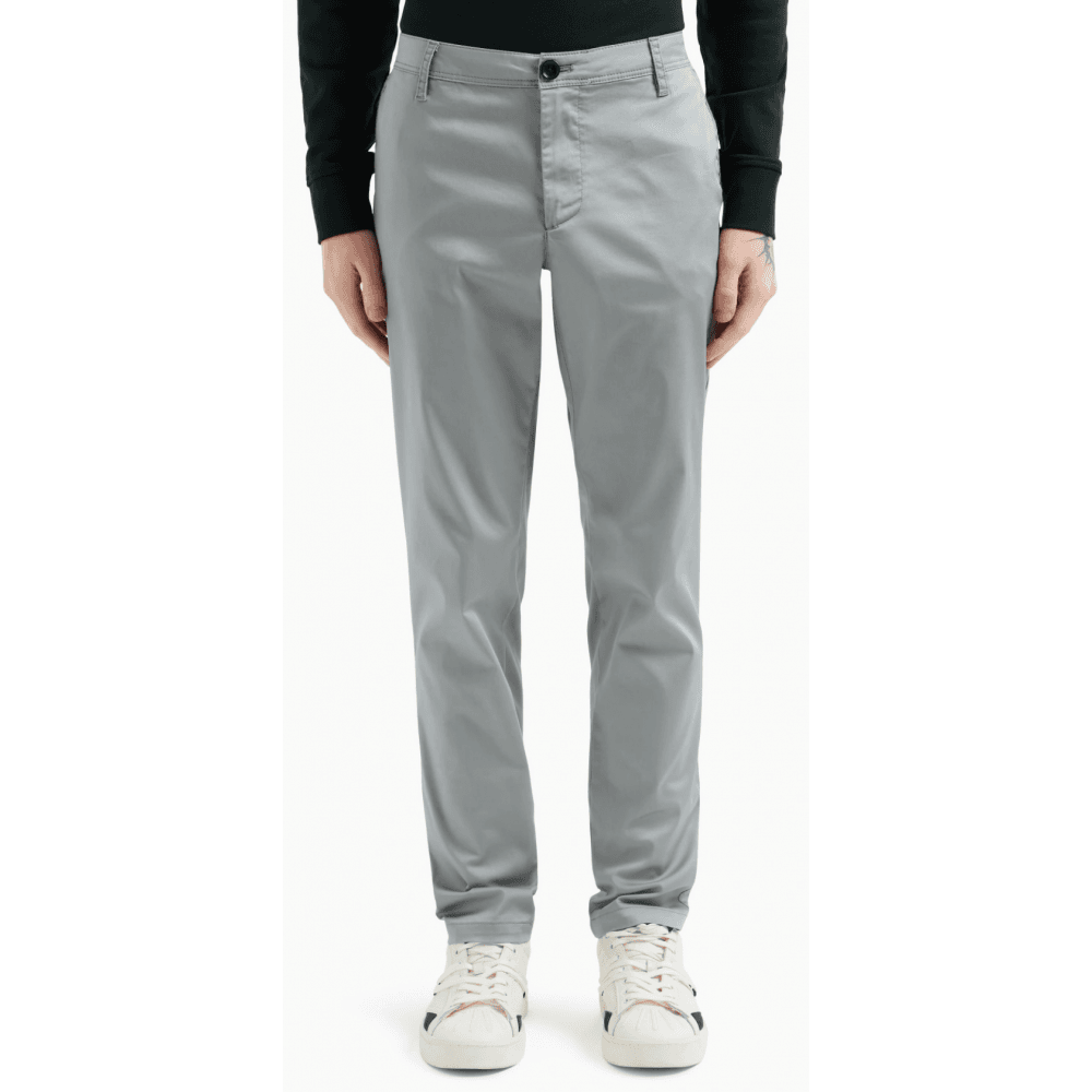 Slim Fit Grey Chino Trouser