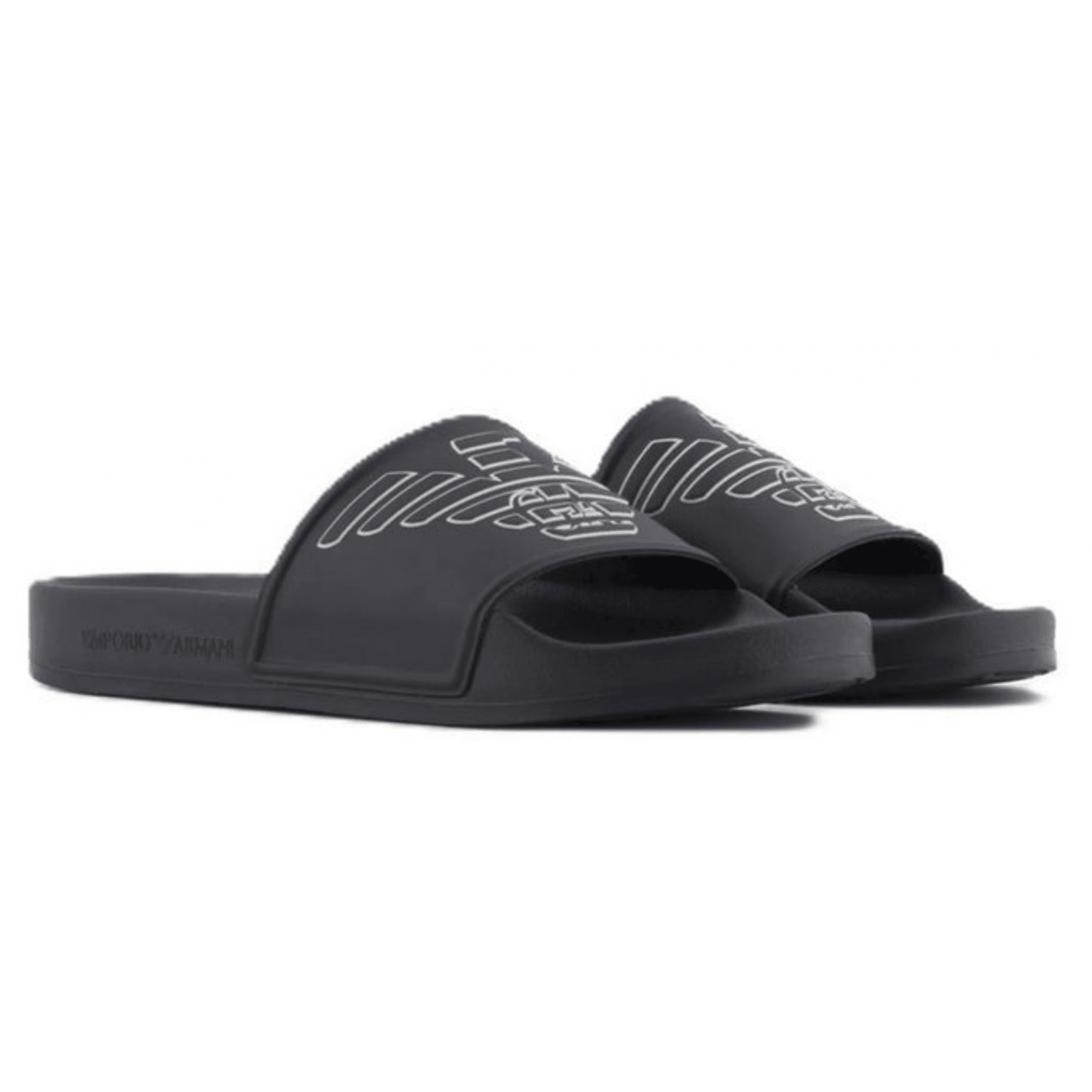 Eagle Logo Navy Rubber Slider