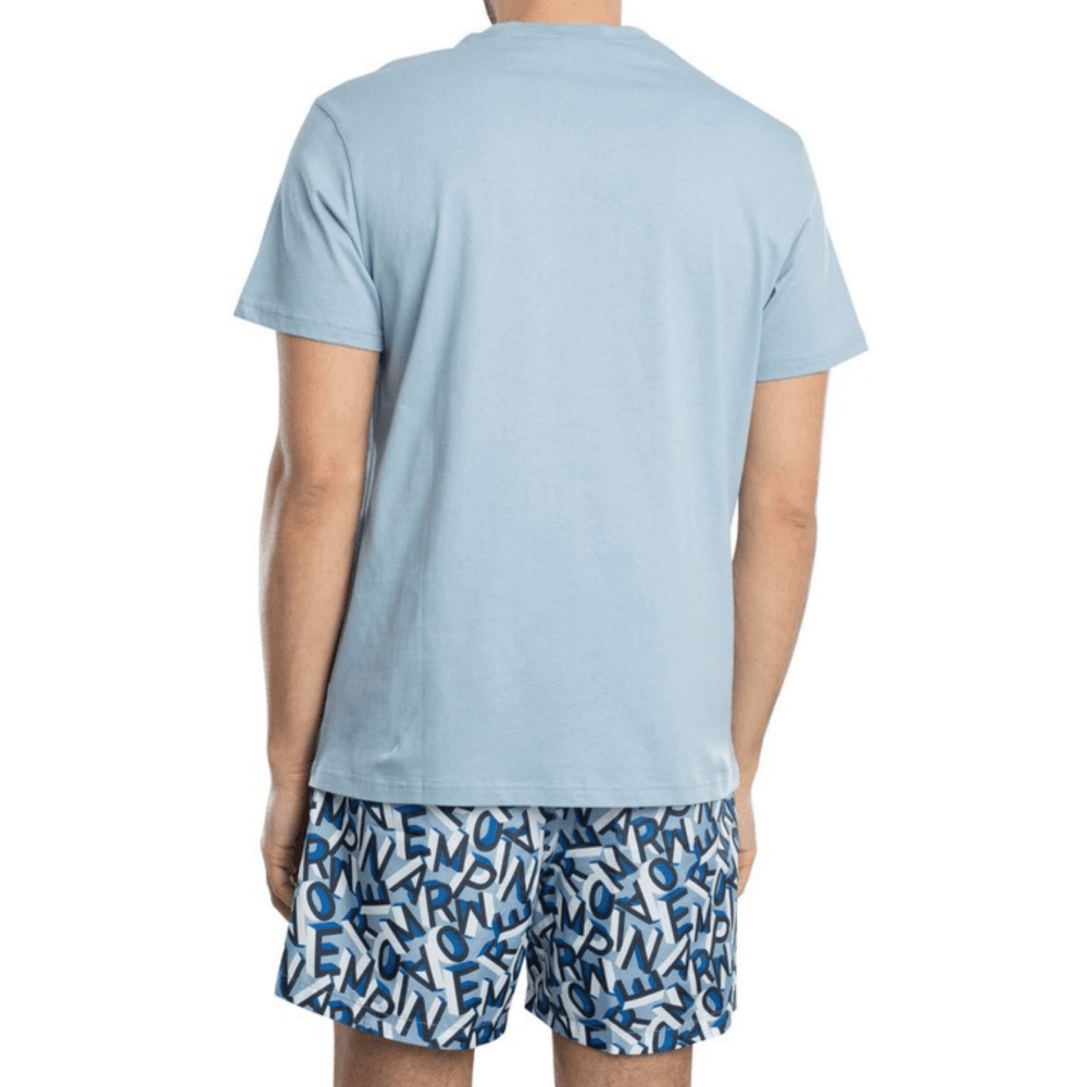 Swim Wear Sky Blue Short Set