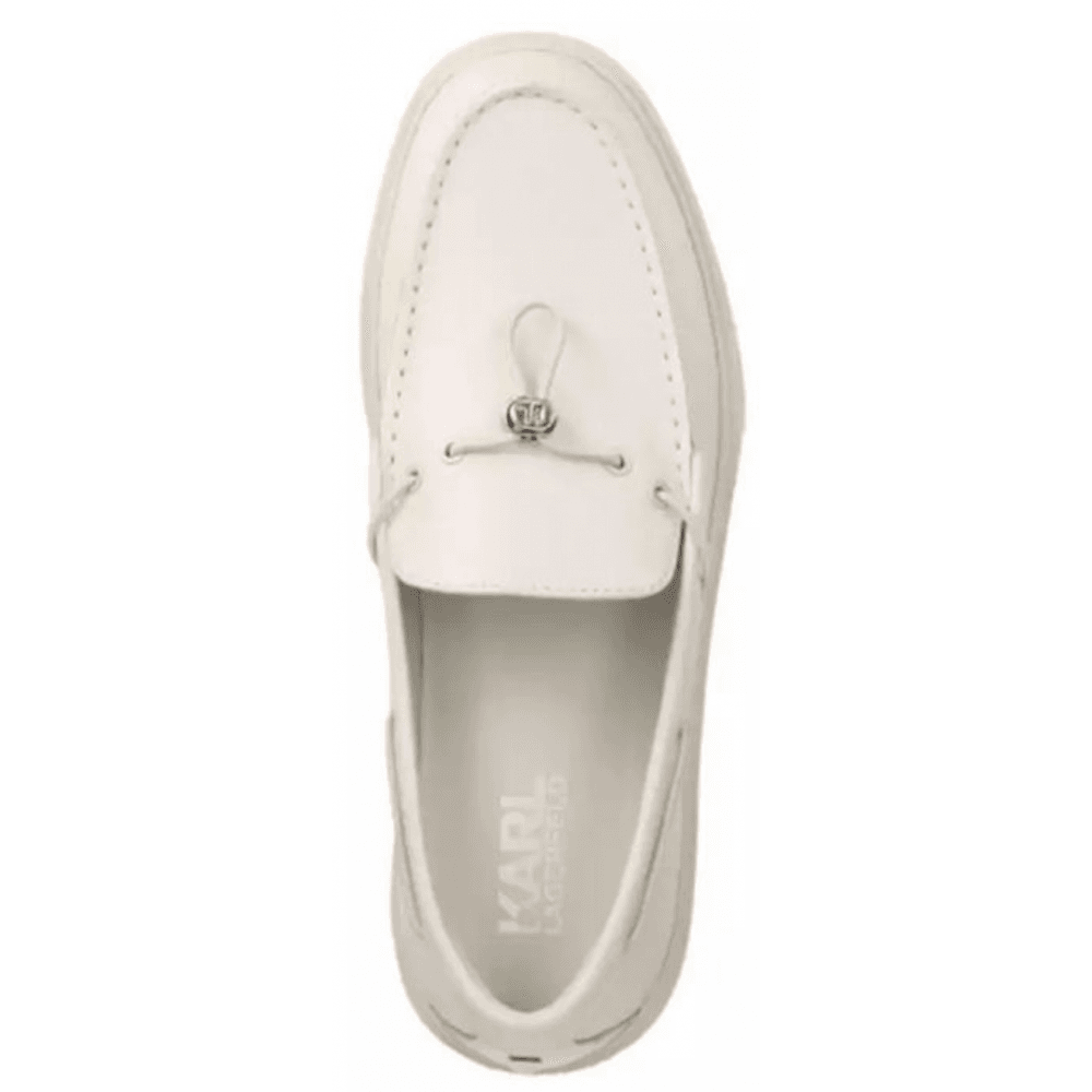 Flint II Deck White Leather Loafer