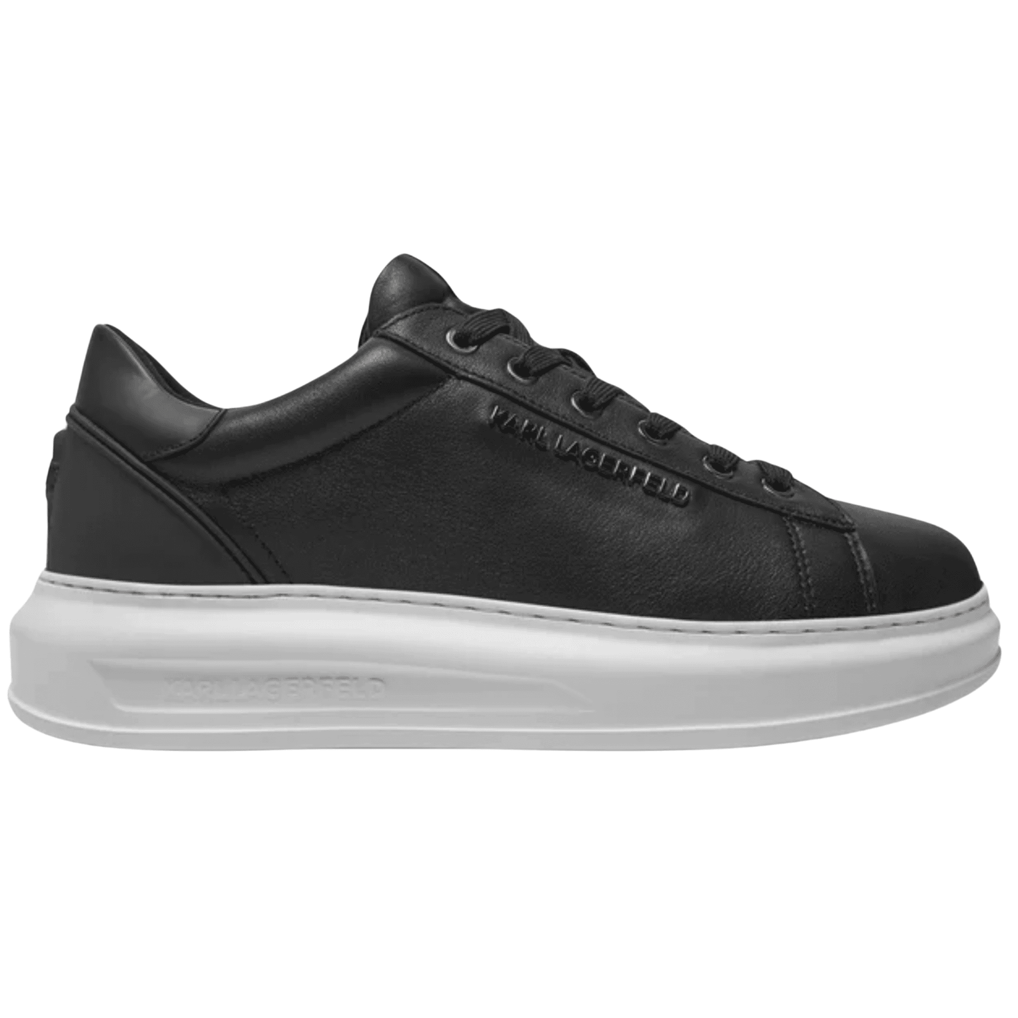 Kapri Metal Logo Leather Black/White Sneaker