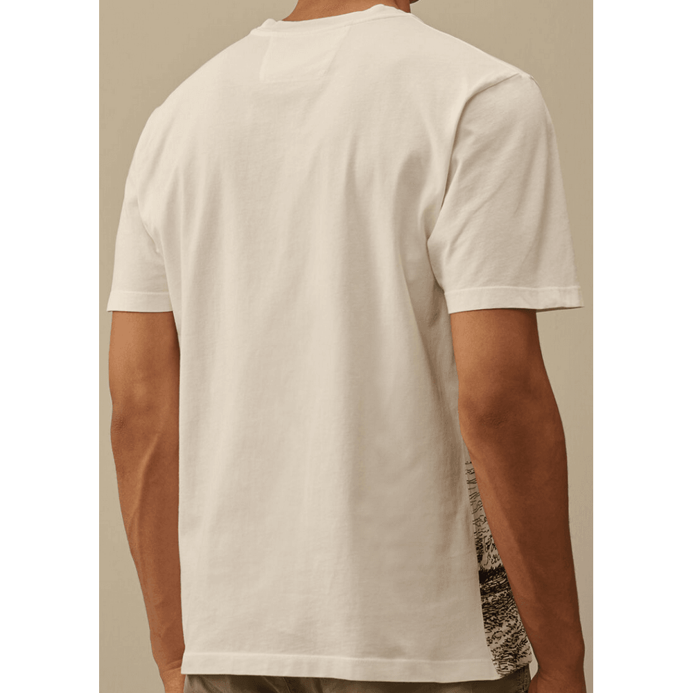 24/1 Man in the Sea Graphic Gauze White T-Shirt