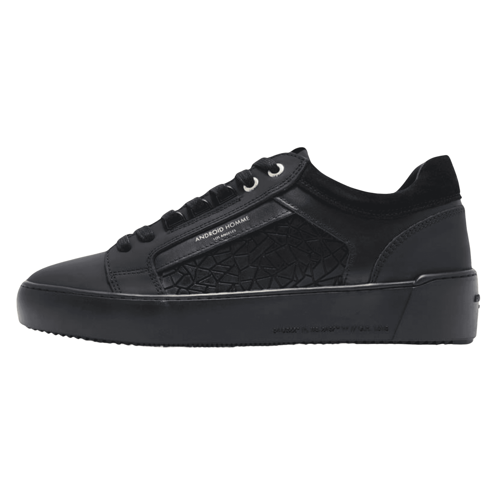 Venice Rubberised Mosaic Black Sneaker Trainer