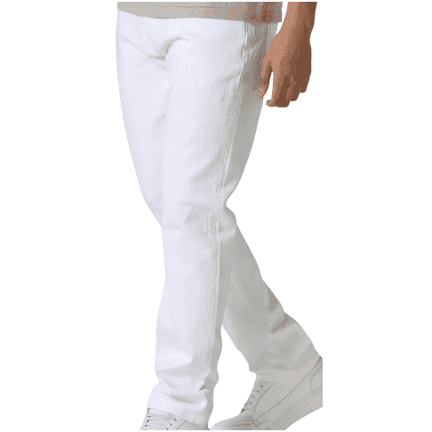 TODD 1054 Regular Fit White Jeans