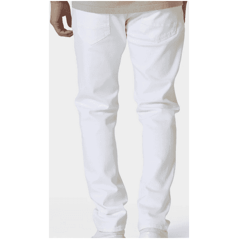 TODD 1054 Regular Fit White Jeans