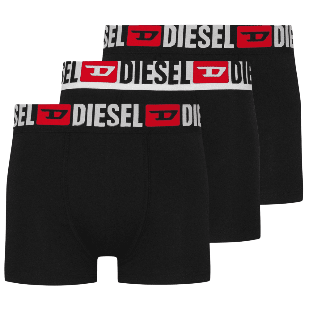 Cotton 3-Pack Black Boxer Shorts