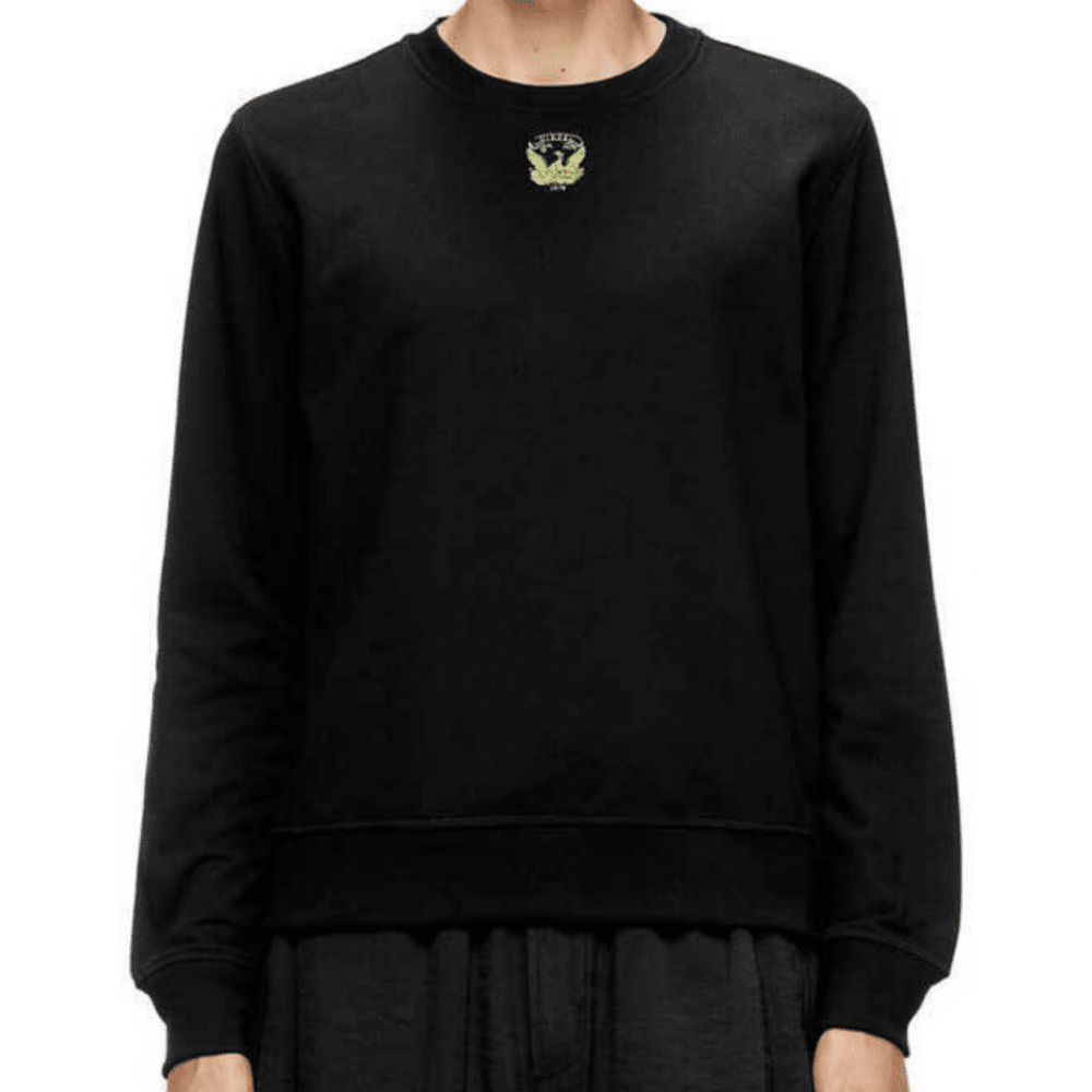 S-Ginn Embroidered Logo Black Sweatshirt
