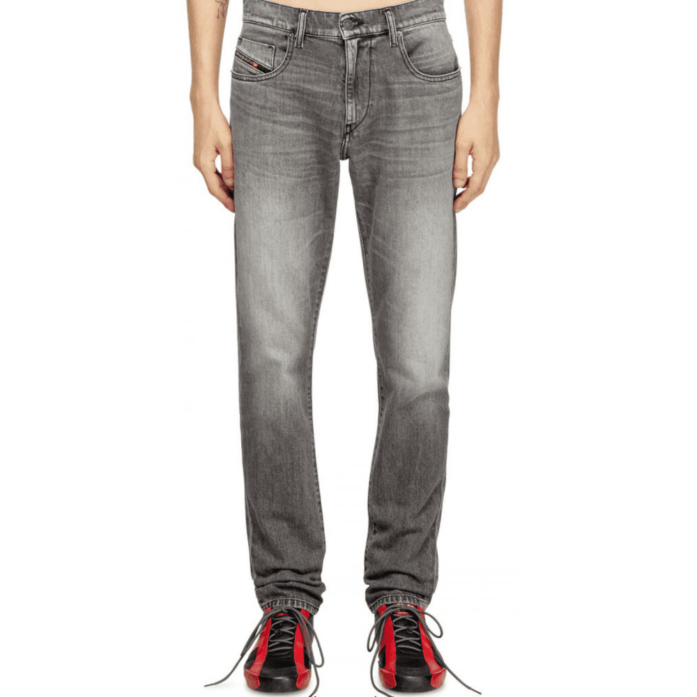 2019 D-STRUKT Slim Fit Grey Wash Jeans