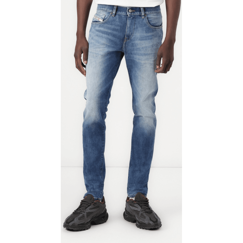 2019 D-STRUKT Slim Fit Blue Wash Jeans