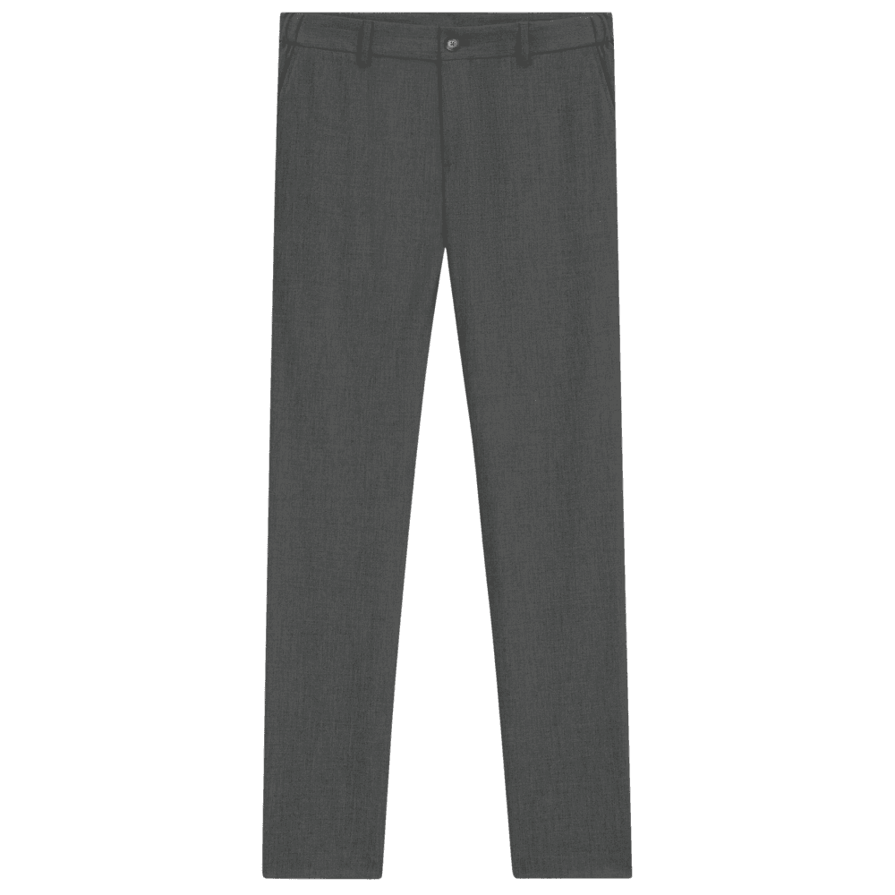 P-Genius Slim Fit Grey Suit Trousers