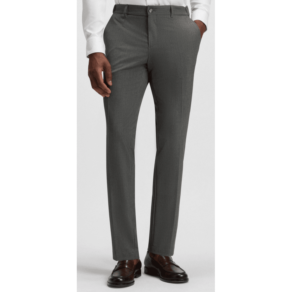 P-Genius Slim Fit Grey Suit Trousers