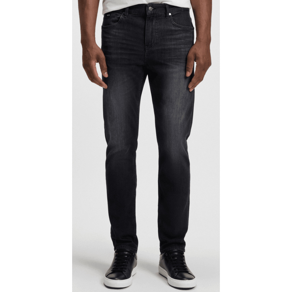 H-Delaware Slim Fit Cashmere Touch Charcoal Grey Jeans