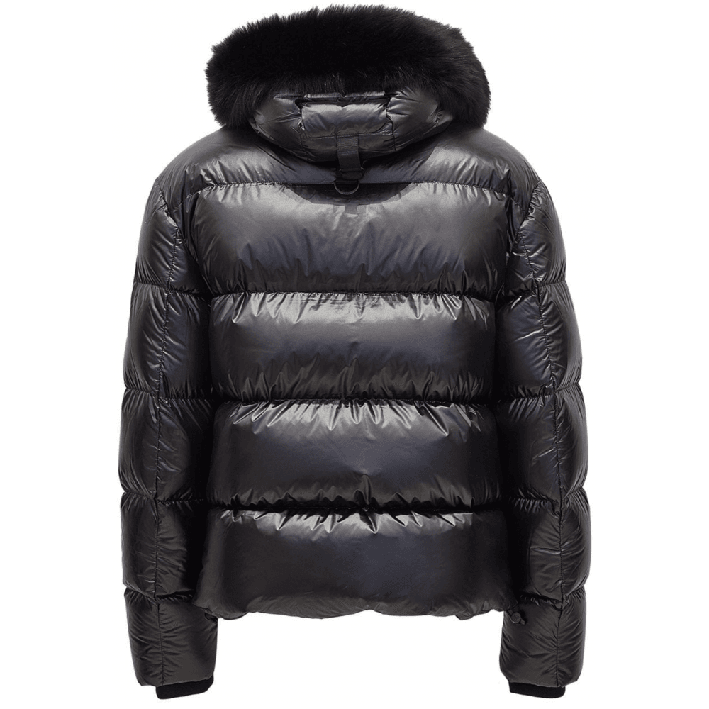 Kings Shiny Fur Hooded Puffer Jacket