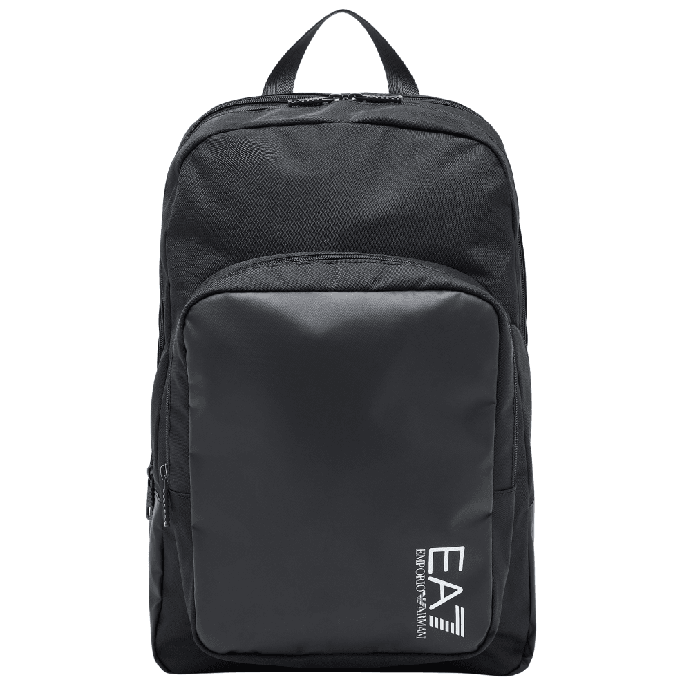 Train Core Graphic Logo Black Rectangular Backpack
