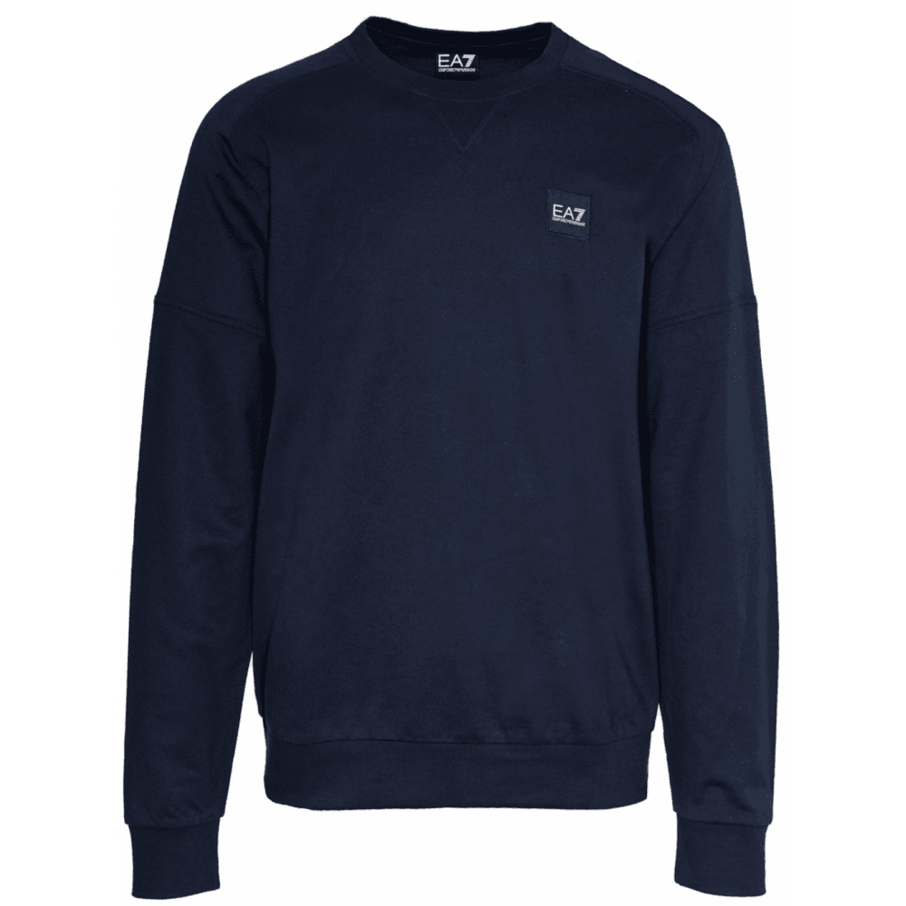 Embroidered Rear Logo Navy Sweatshirt