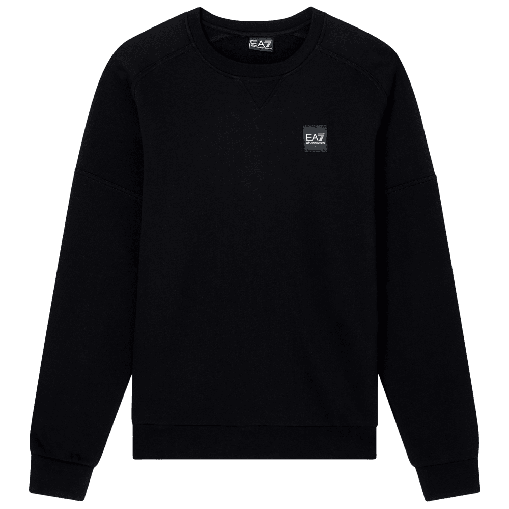 Embroidered Rear Logo Black/White Sweatshirt