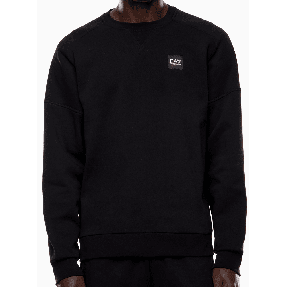 Embroidered Rear Logo Black/White Sweatshirt