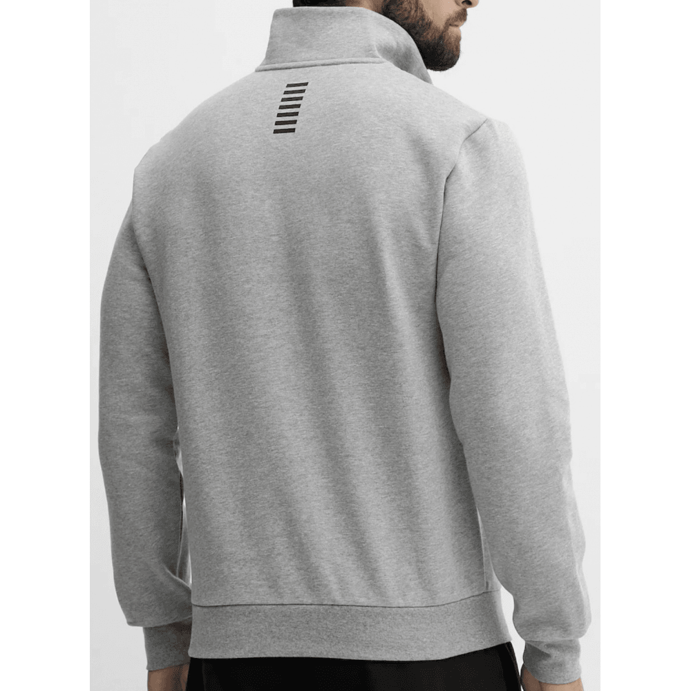 Core Logo Grey Quarter Zip Sweatshirt