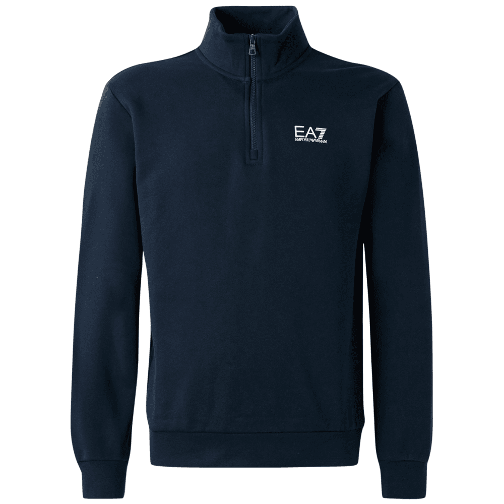 Core Logo Navy Quarter Zip Sweatshirt