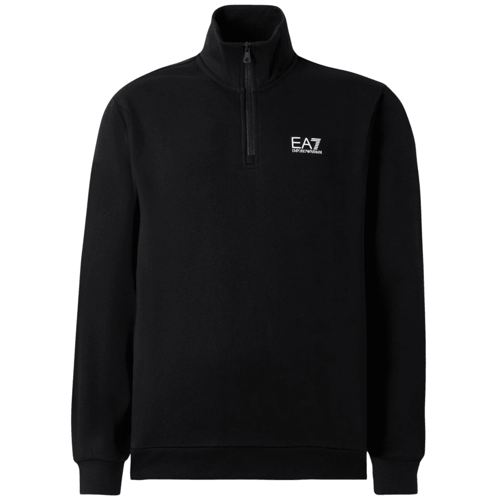 Core Logo Black Quarter Zip Sweatshirt