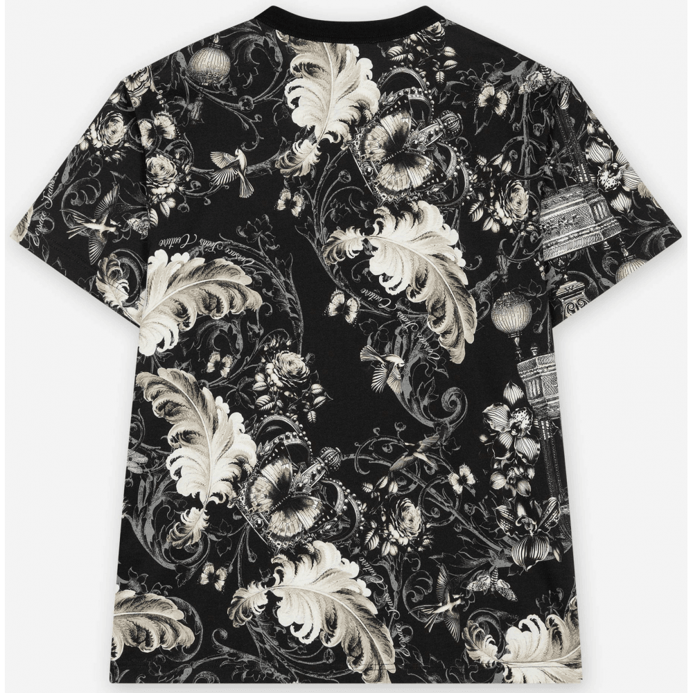 All Over Logo Black/White T-Shirt