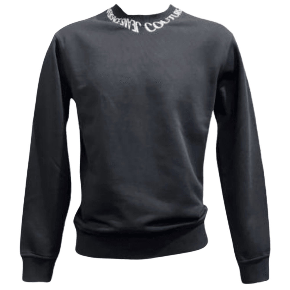 Flock Chain Logo Black Sweatshirt