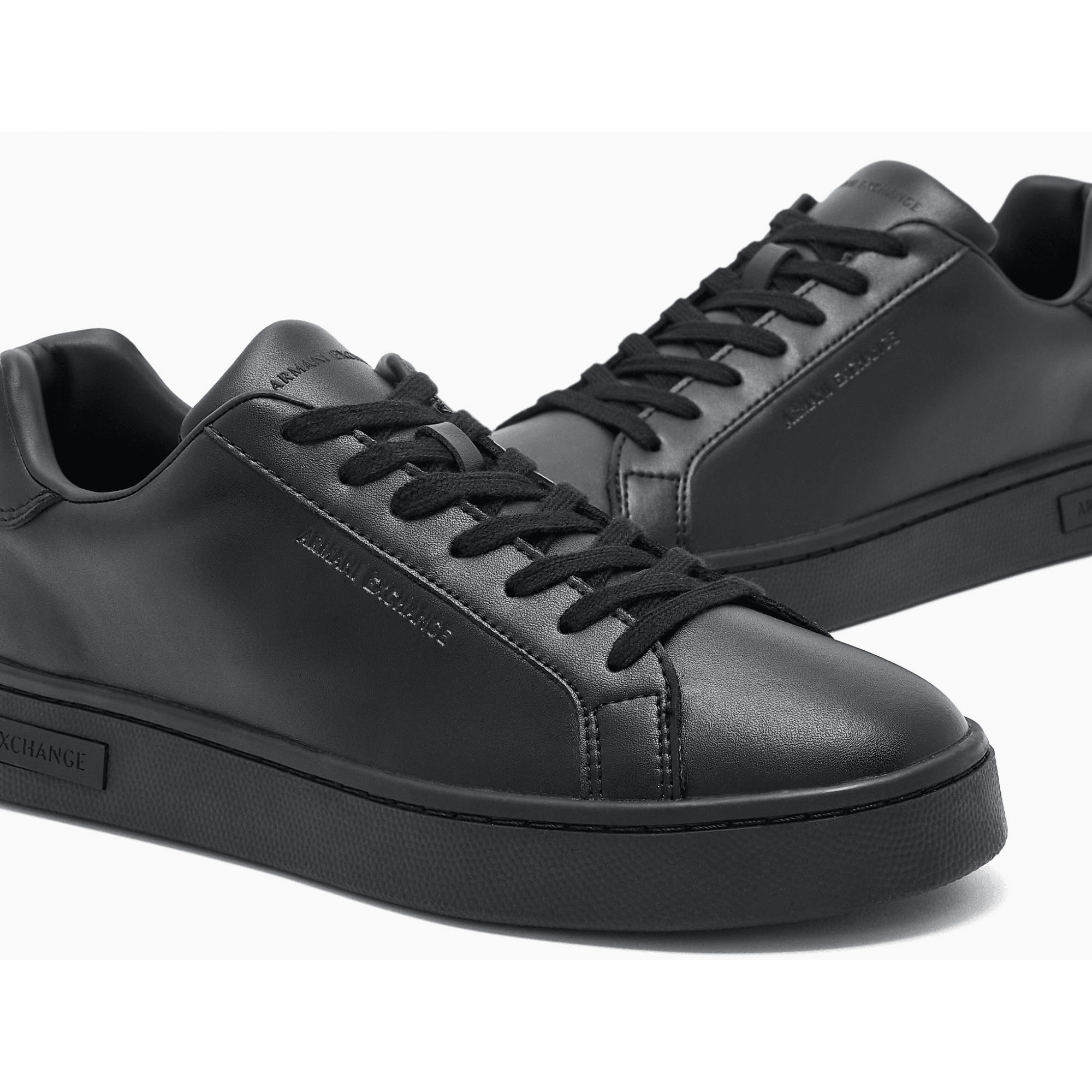 Leather Triple Black Sneaker Trainer