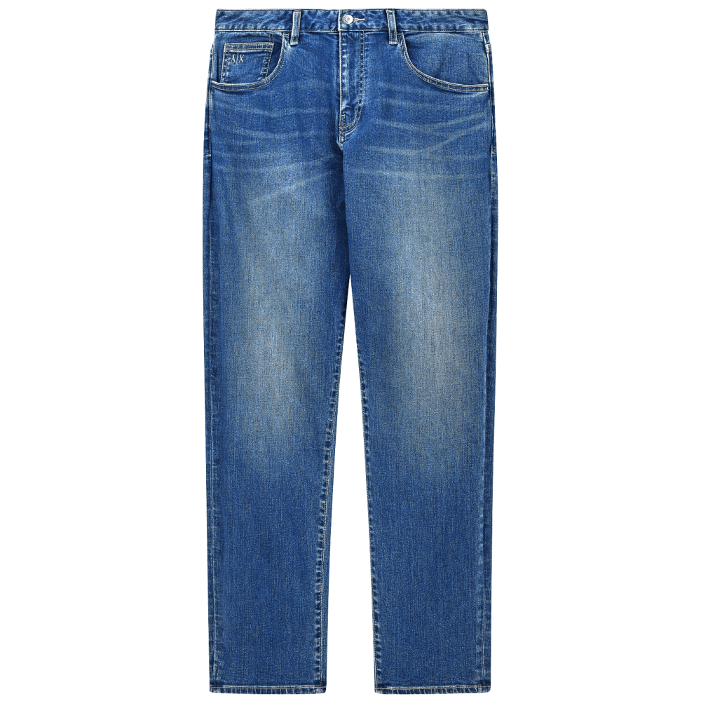 Slim Fit Mid Wash Blue Jeans