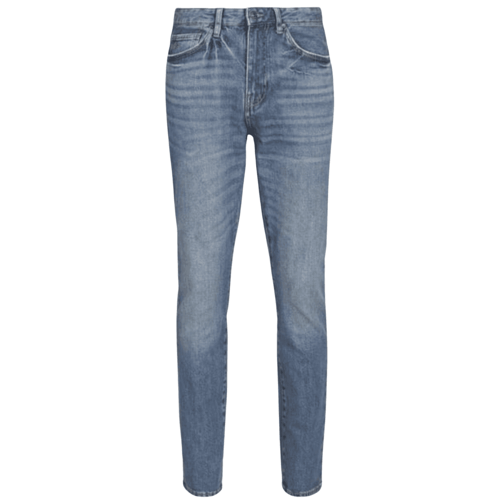 Slim Fit Vintage Wash Blue Jeans
