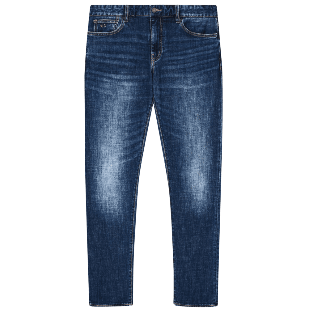 Skinny Fit Dark Wash Blue Jeans