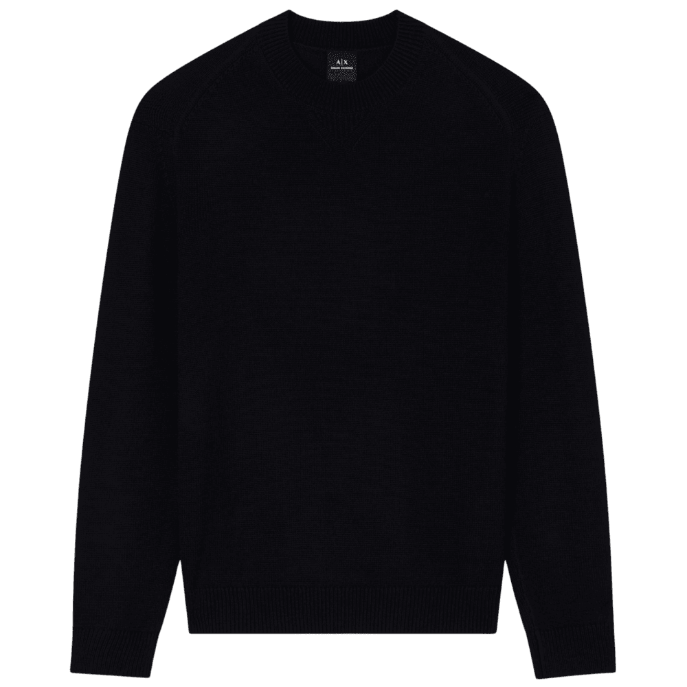 Ribbed Knit Black Knitwear Jumper
