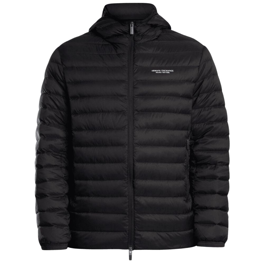 Full Zip Fine Padded Hooded Jacket