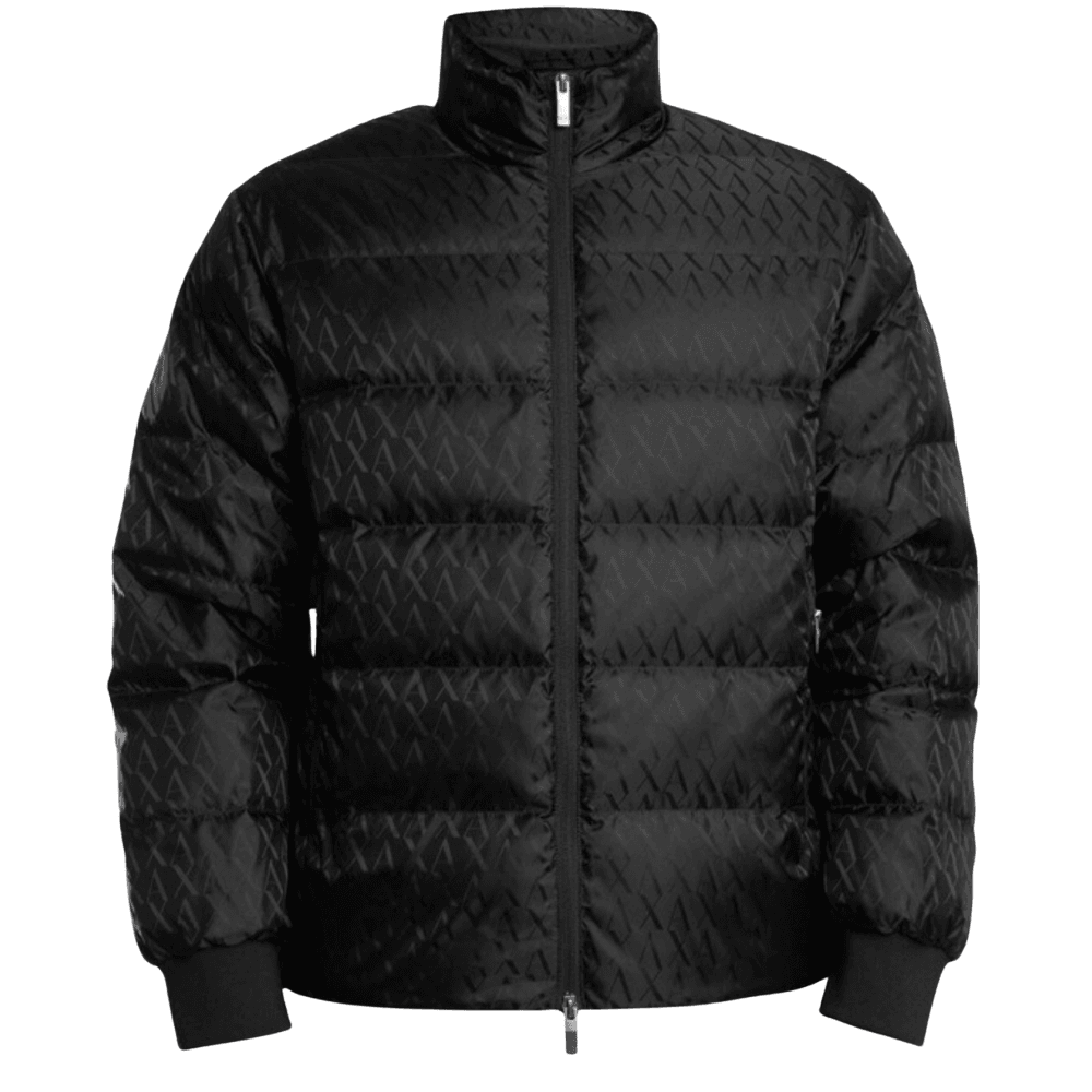 Monogram Nylon Black Puffer Jacket