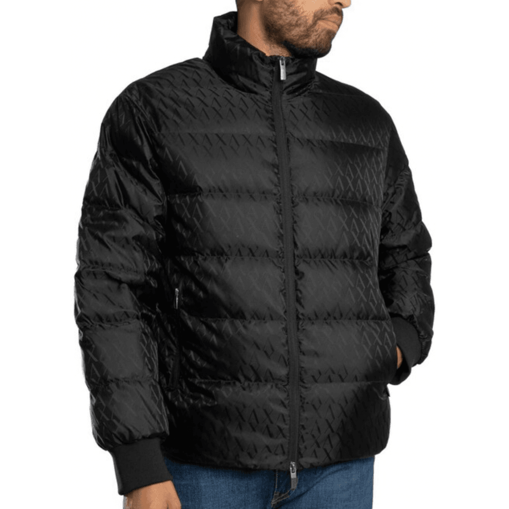 Monogram Nylon Black Puffer Jacket