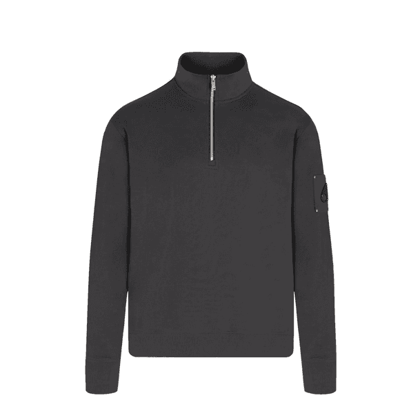 Hartsfield Quarter Zip Pullover Black Sweatshirt