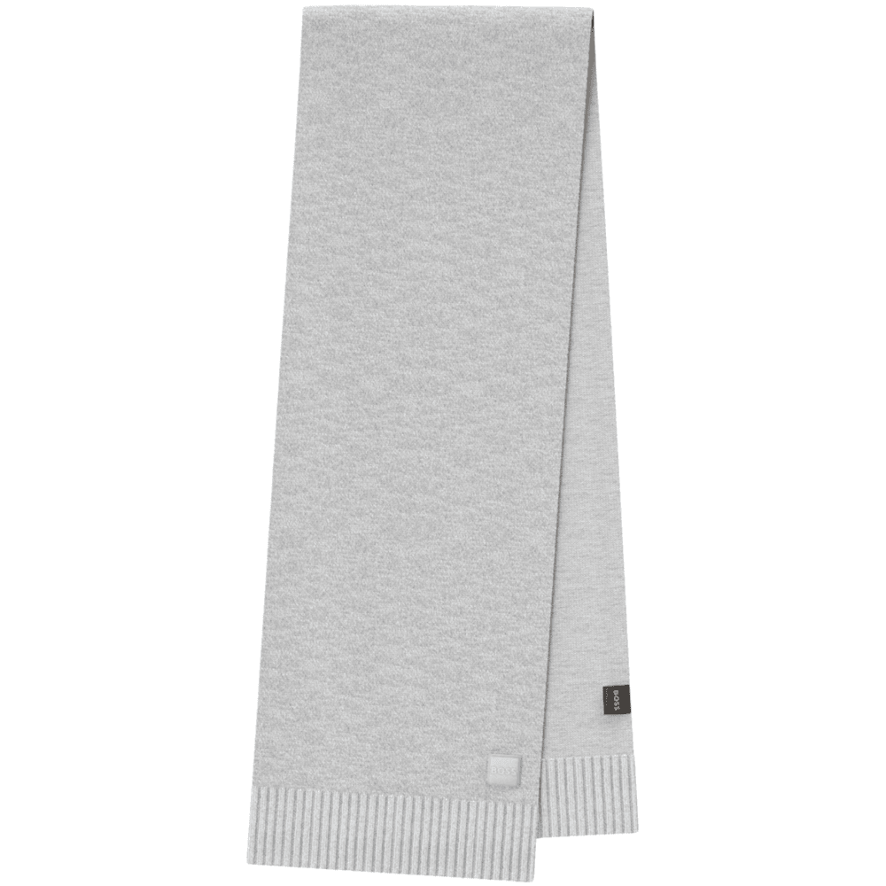 Akaio_R Patch Logo Grey Scarf