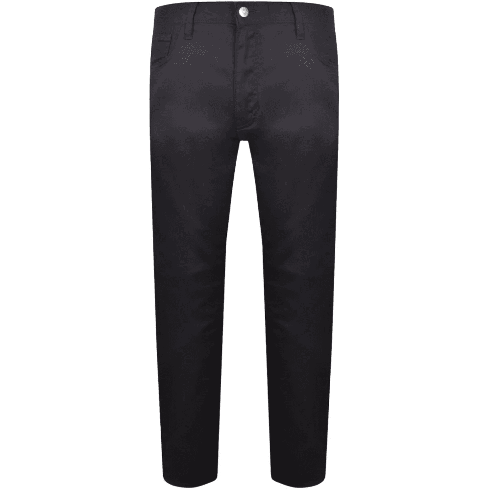 Slim Fit 5-Pocket Navy Gabardine Jeans