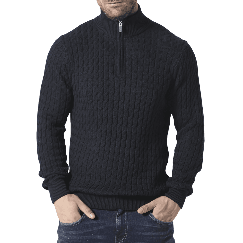 Portie Navy Knitwear Jumper